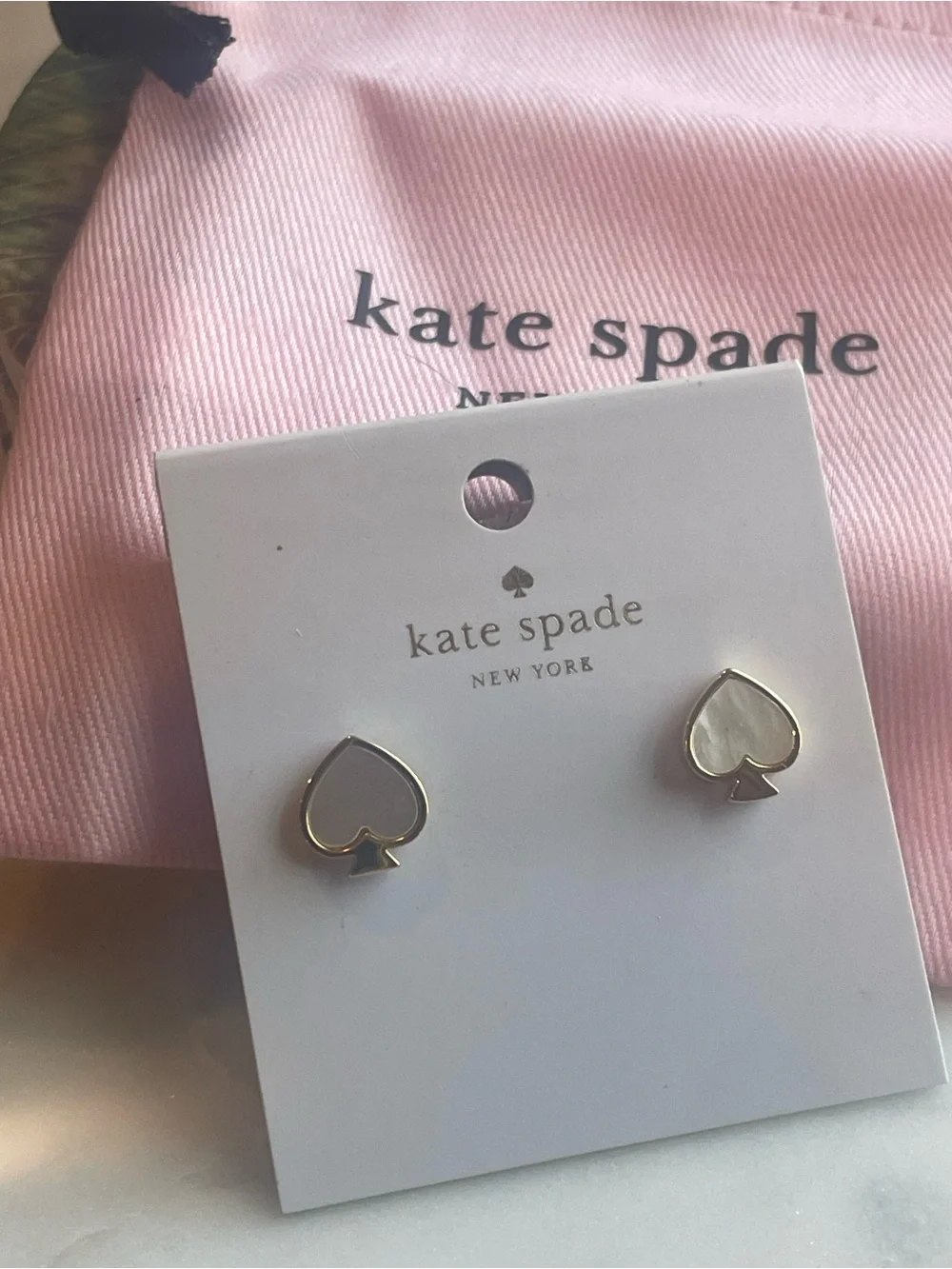 NWT~KATE SPADE~Signature Spade Stud Earrings